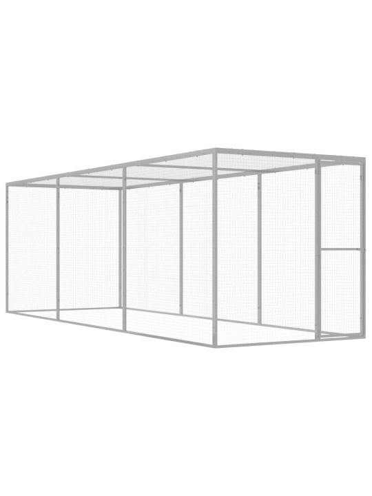 Kaķu būris, 4,5x1,5x1,5 m, cinkots tērauds