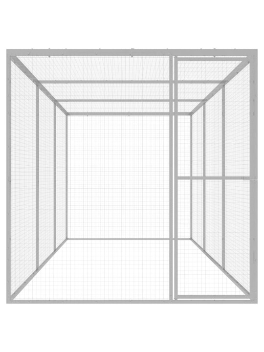 Kaķu būris, 4,5x1,5x1,5 m, cinkots tērauds