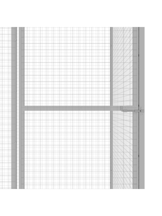 Kaķu būris, 4,5x1,5x1,5 m, cinkots tērauds