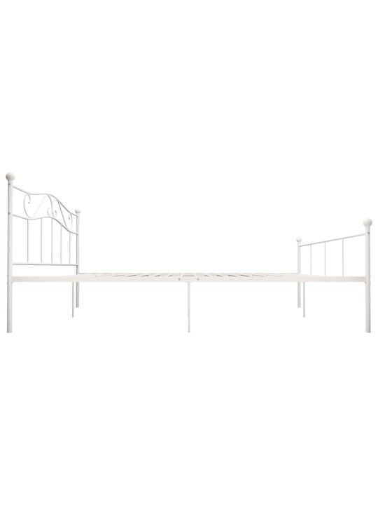 Gultas rāmis, balts metāls, 180x200 cm