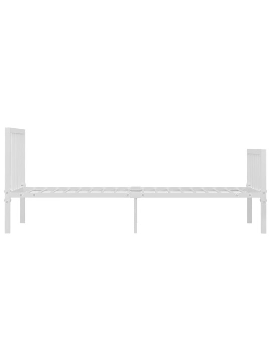 Gultas rāmis, balts metāls, 100x200 cm