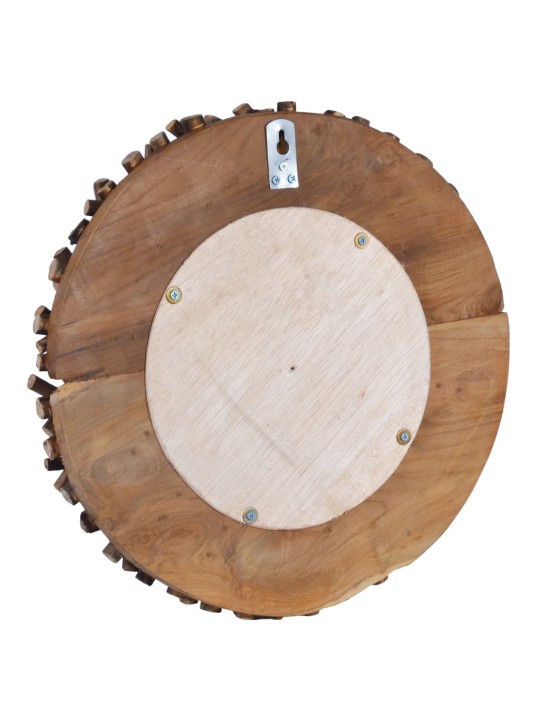 Sienas spogulis, 40 cm, apaļš, tīkkoks