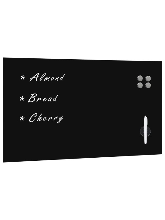 Magnētiskā tāfele, stiprināma pie sienas, stikls, 120x60 cm