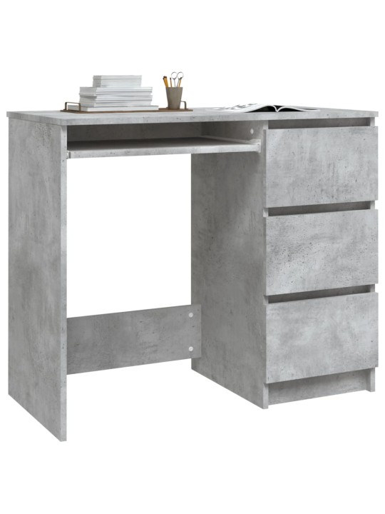 Rakstāmgalds, betonpelēks, 90x45x76 cm, inženierijas koks