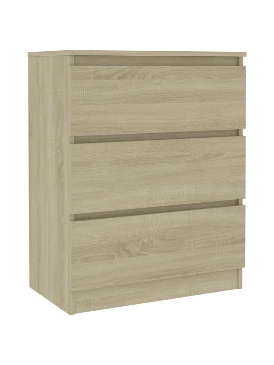 Kumode, ozolkoka krāsā, 60x35x98,5 cm, inženierijas koks