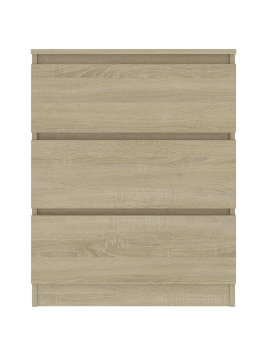 Kumode, ozolkoka krāsā, 60x35x98,5 cm, inženierijas koks