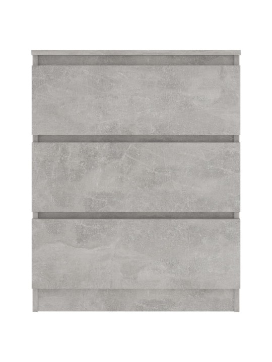 Kumode, betona pelēka, 60x35x98,5 cm, inženierijas koks