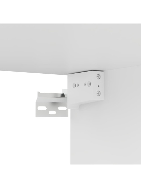 Tv skapītis, balts, 80x30x30 cm, inženierijas koks