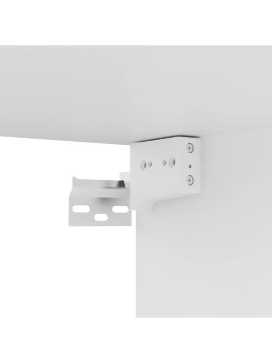 Tv skapītis, balts, 100x30x30 cm, inženierijas koks
