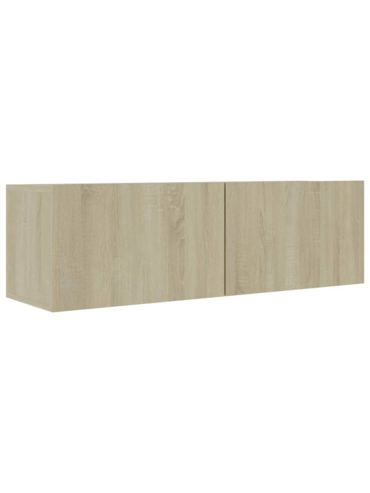 Tv skapītis, ozolkoka krāsa, 100x30x30 cm, inženierijas koks