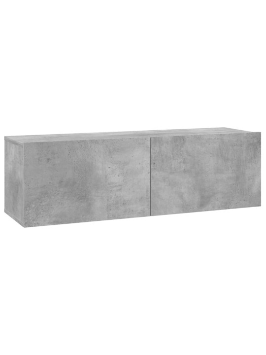 Tv skapītis, betona pelēks, 100x30x30 cm, inženierijas koks