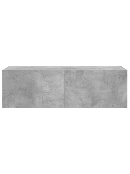 Tv skapītis, betona pelēks, 100x30x30 cm, inženierijas koks
