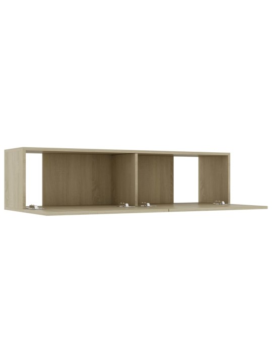 Tv skapītis, ozolkoka krāsa, 120x30x30 cm, inženierijas koks