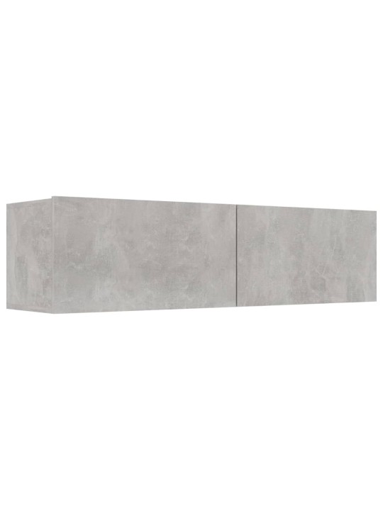 Tv skapītis, betonpelēks, 120x30x30 cm, inženierijas koks