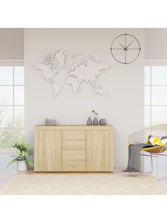 Kumode, ozolkoka krāsa, 120x36x69 cm, inženierijas koks