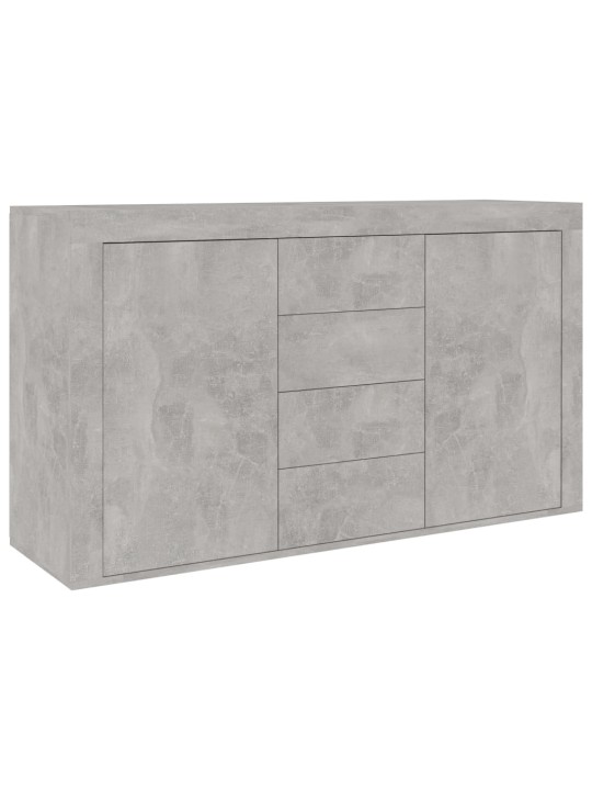 Kumode, betonpelēka, 120x36x69 cm, inženierijas koks