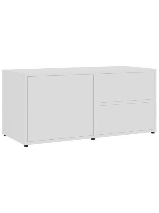 Tv skapītis, balts, 80x34x36 cm, inženierijas koks