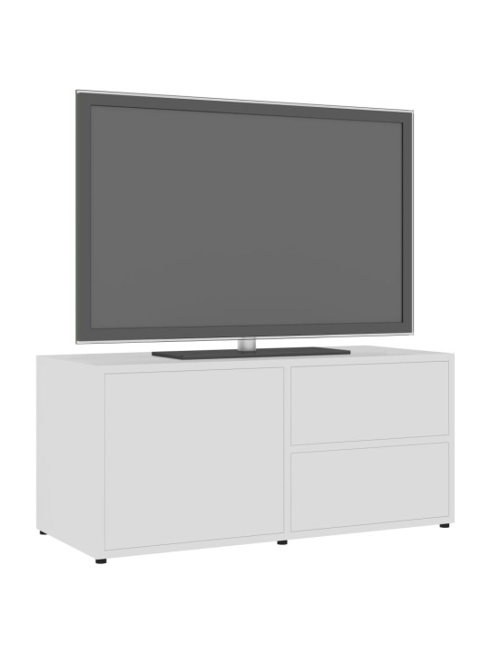 Tv skapītis, balts, 80x34x36 cm, inženierijas koks
