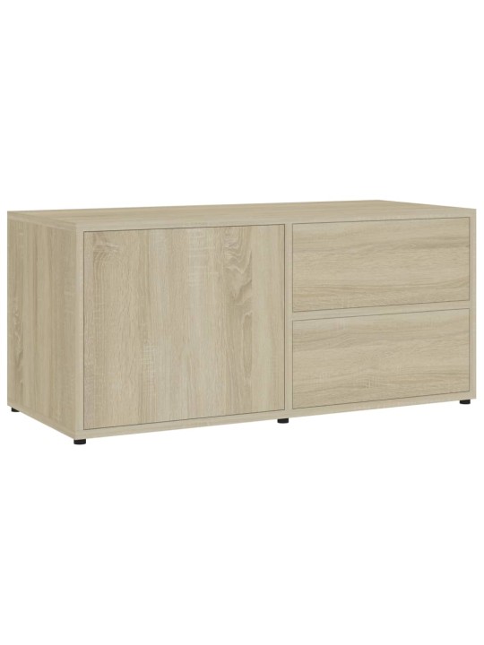 Tv skapītis, ozolkoka krāsa, 80x34x36 cm, inženierijas koks