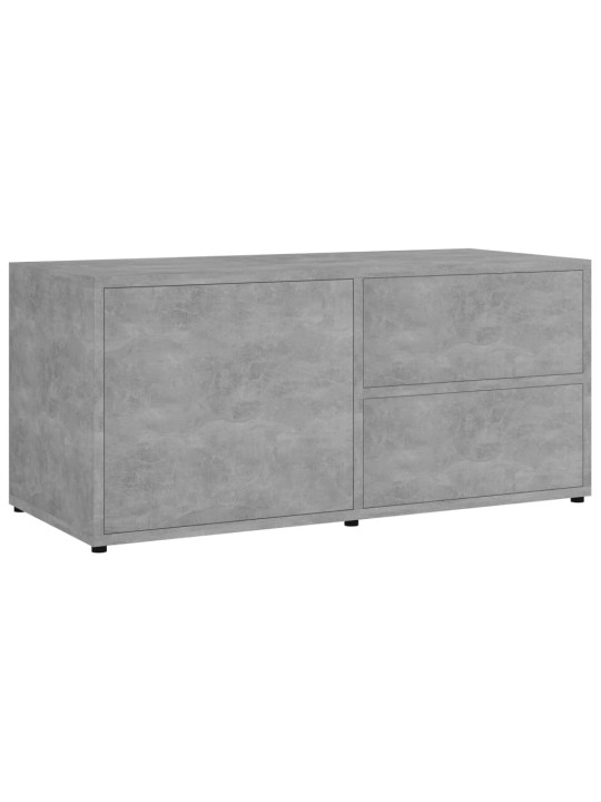 Tv skapītis, betonpelēks, 80x34x36 cm, inženierijas koks