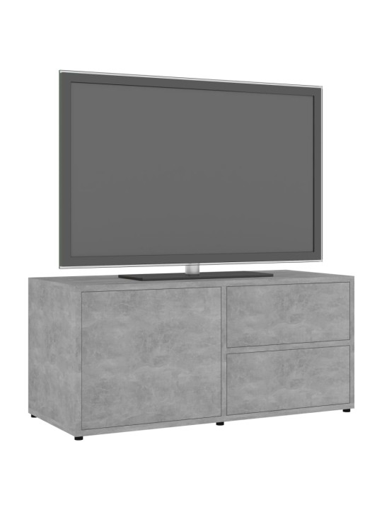 Tv skapītis, betonpelēks, 80x34x36 cm, inženierijas koks