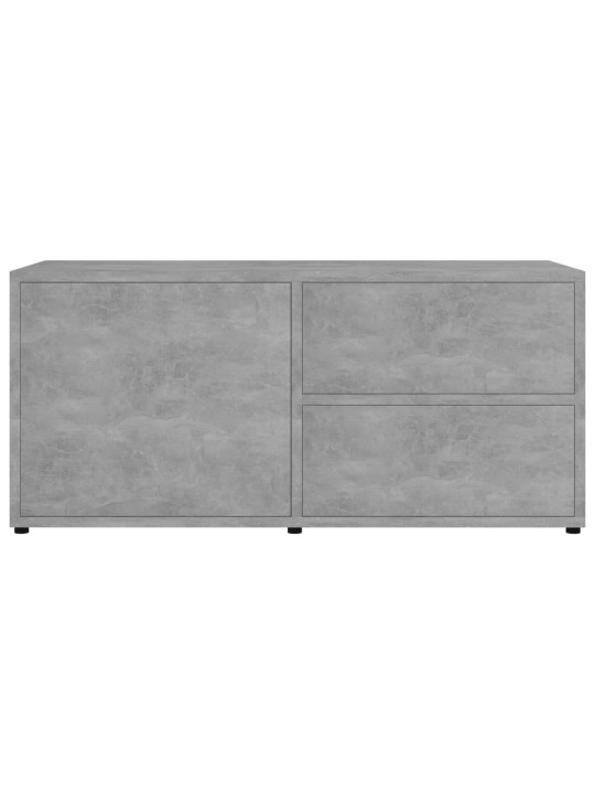 Tv skapītis, betonpelēks, 80x34x36 cm, inženierijas koks