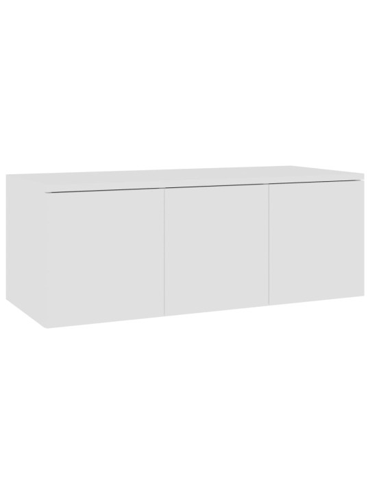 Tv skapītis, balts, 80x34x30 cm, inženierijas koks