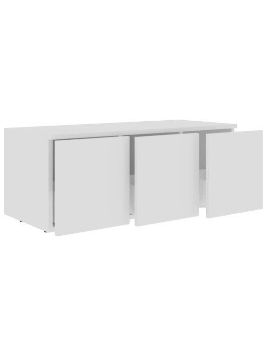 Tv skapītis, balts, 80x34x30 cm, inženierijas koks
