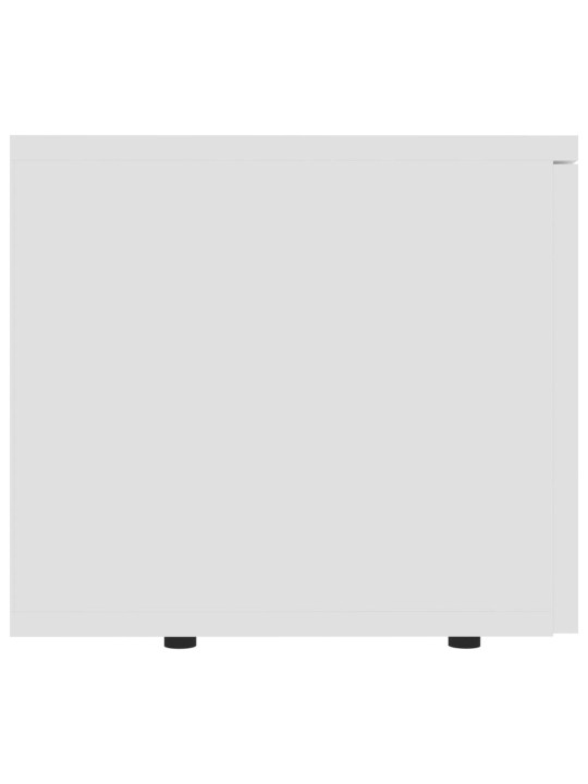 Tv skapītis, balts, 80x34x30 cm, inženierijas koks