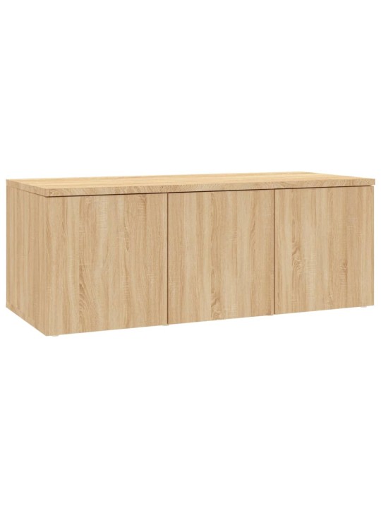 Tv skapītis, ozolkoka krāsa, 80x34x30 cm, inženierijas koks