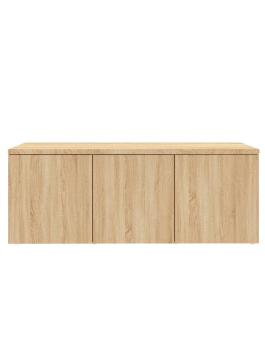 Tv skapītis, ozolkoka krāsa, 80x34x30 cm, inženierijas koks