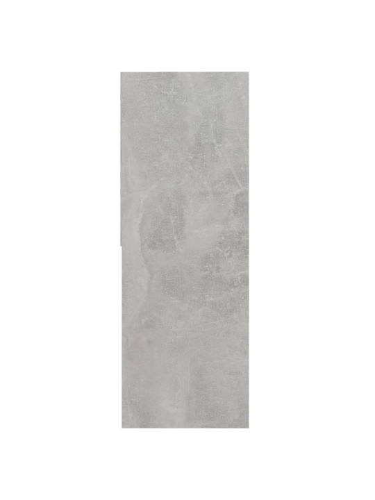 Grāmatu plaukts, betona pelēks, 67x24x161 cm, skaidu plāksne