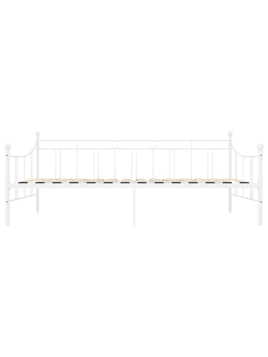 Dīvāngultas rāmis, balts metāls, 90x200 cm