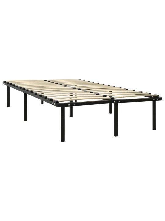 Gultas rāmis, melns metāls, 180x200 cm