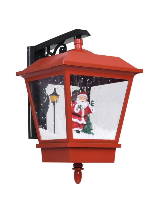Ziemassvētku sienas lampa ar LED, sarkana, 40x27x45 cm