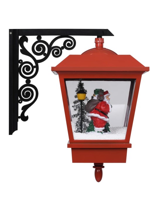 Ziemassvētku sienas lampa ar LED, sarkana, 40x27x45 cm