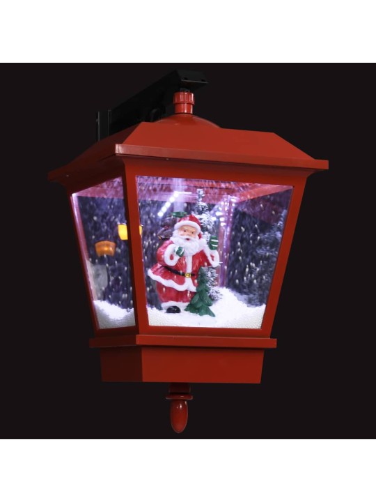 Ziemassvētku sienas lampa ar LED, sarkana, 40x27x45 cm