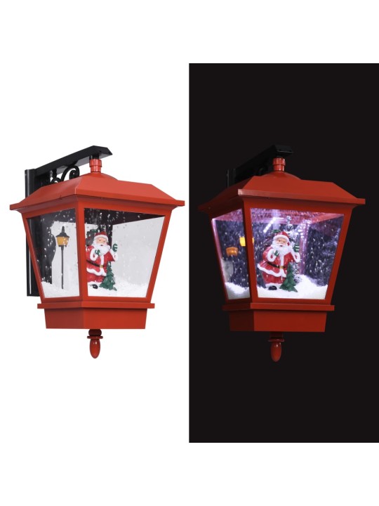 Ziemassvētku sienas lampa ar LED, sarkana, 40x27x45 cm
