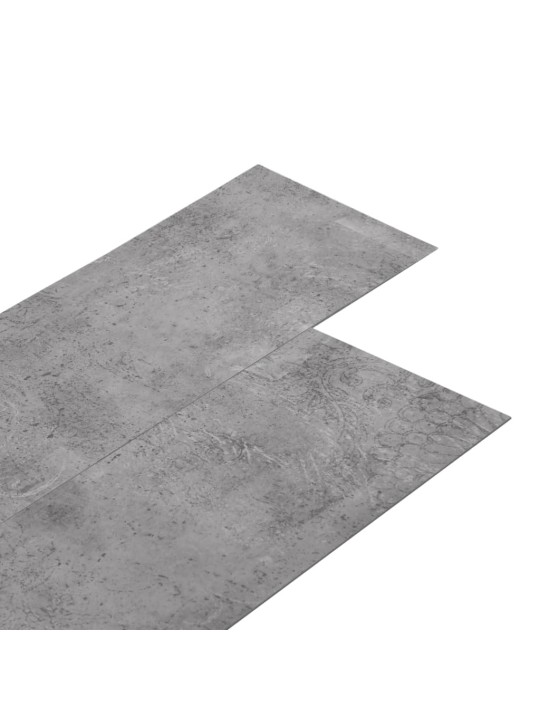 Grīdas dēļi, pašlīmējoši, 5,02 m², 2 mm, cementa brūns pvc