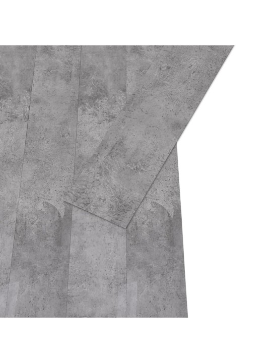 Grīdas dēļi, pašlīmējoši, 5,02 m², 2 mm, cementa brūns pvc