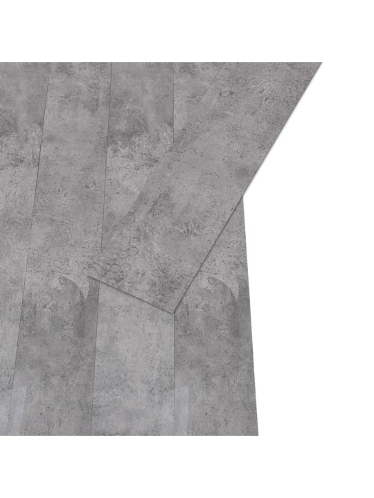 Grīdas dēļi, 5,26 m², 2 mm, cementa brūni, pvc