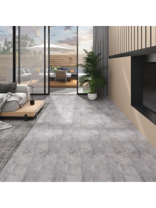 Grīdas dēļi, 5,26 m², 2 mm, cementa brūni, pvc