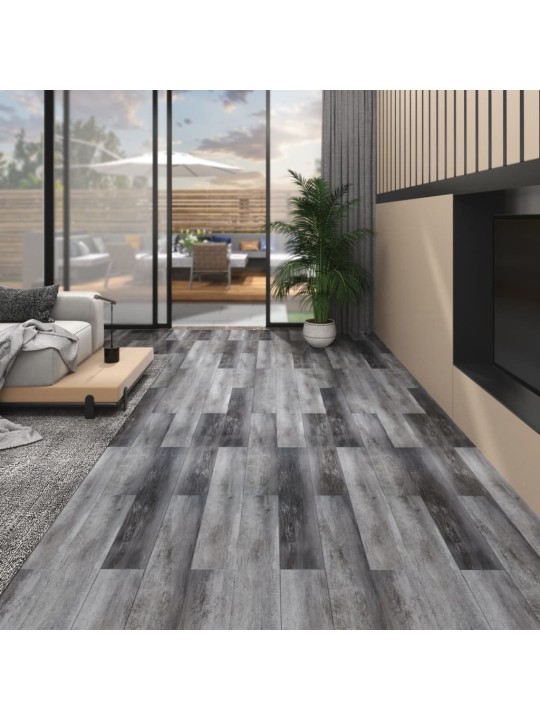 Grīdas dēļi, 5,26 m², 2 mm, cementa pelēki, pvc