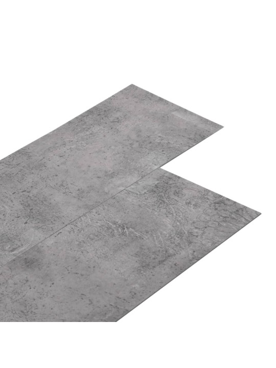 Grīdas dēļi, pašlīmējoši, 4,46 m², 3 mm, betona brūns pvc