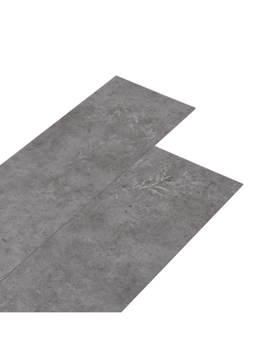 Grīdas dēļi, pašlīmējoši, 5,02 m², 2 mm, betona pelēks pvc
