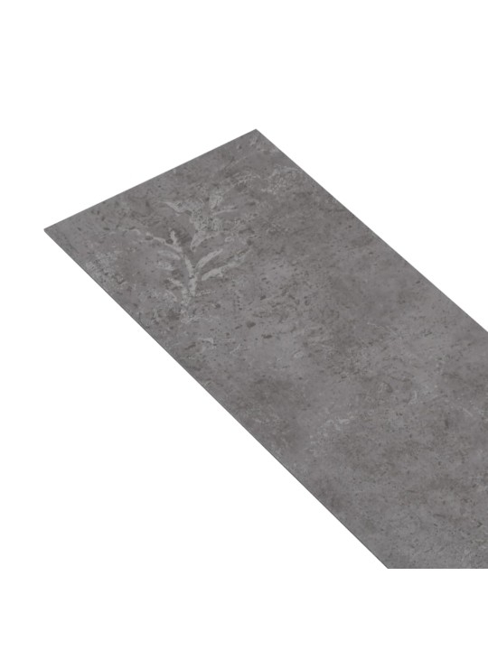 Grīdas dēļi, pašlīmējoši, 5,02 m², 2 mm, betona pelēks pvc