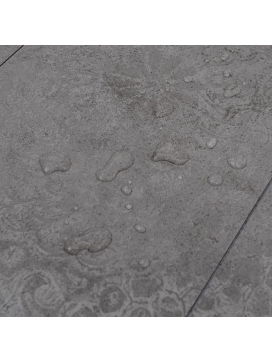 Grīdas dēļi, pašlīmējoši, 5,02 m², 2 mm, betona pelēks pvc