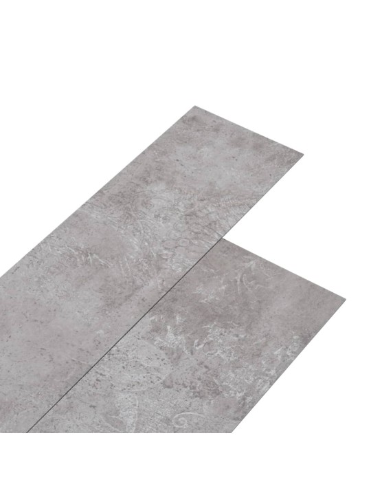 Grīdas dēļi, pašlīmējoši, 5,02 m², 2 mm, zemes pelēks pvc