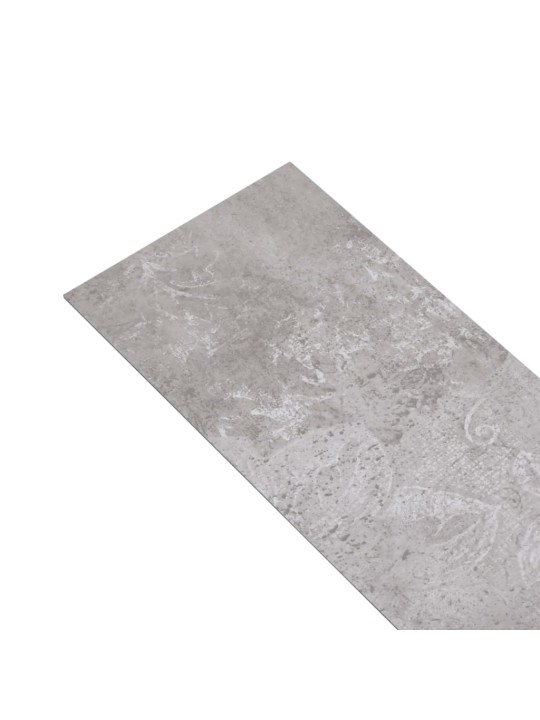Grīdas dēļi, pašlīmējoši, 5,02 m², 2 mm, zemes pelēks pvc
