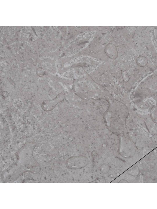 Grīdas dēļi, pašlīmējoši, 5,02 m², 2 mm, zemes pelēks pvc